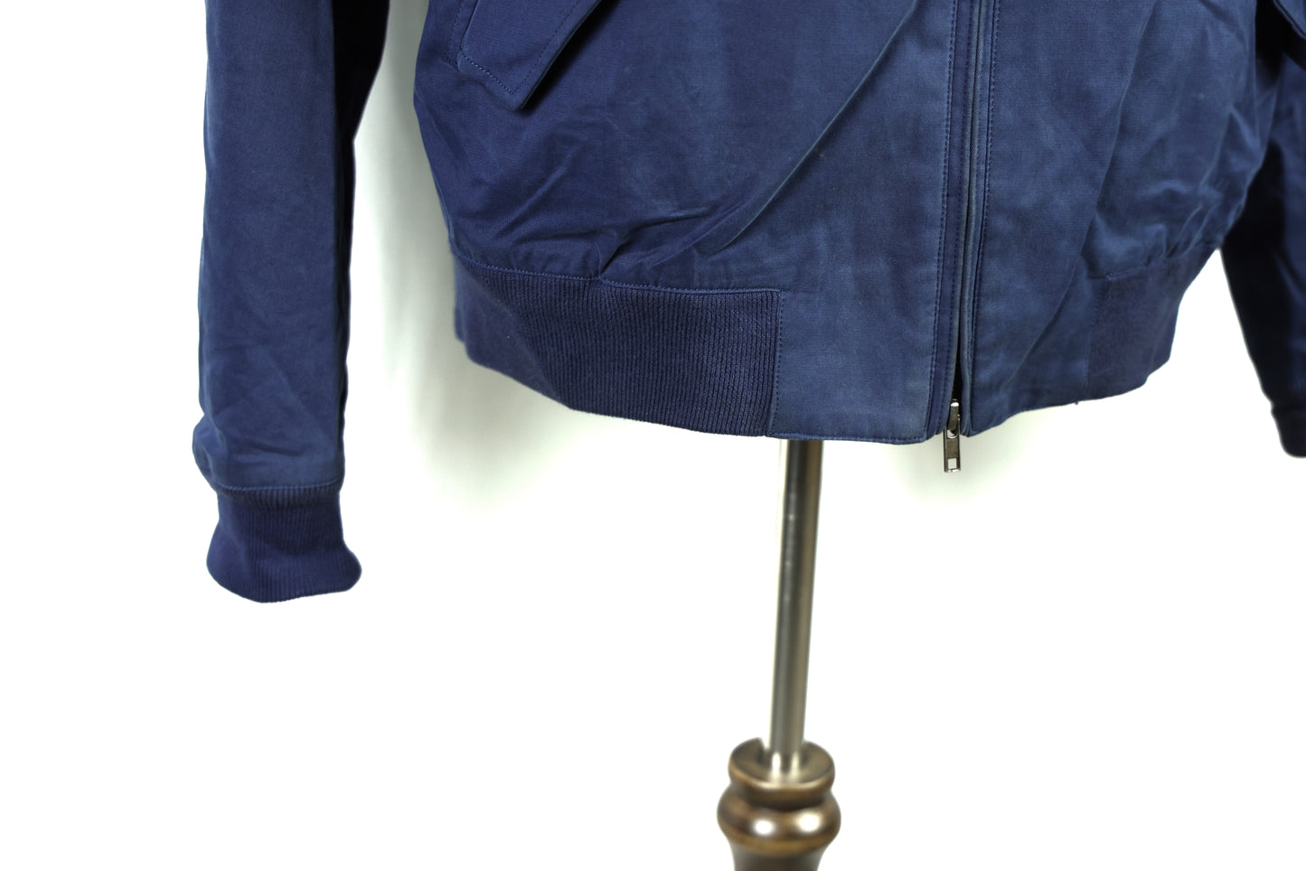 SuitSupply - Harrington Jacket - Blue Cotton/Cashmere