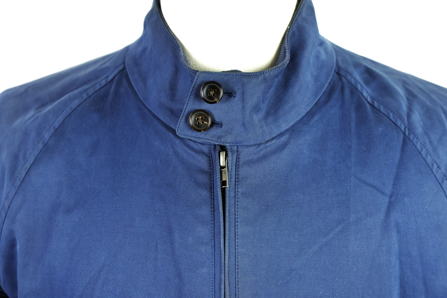 SuitSupply - Harrington Jacket - Blue Cotton/Cashmere