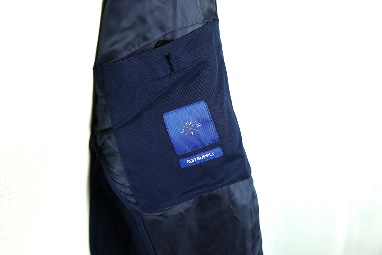 SuitSupply - Harrington Jacket - Blue Cotton/Cashmere