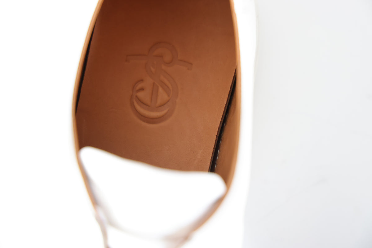 Olympia Sneaker – White Calf