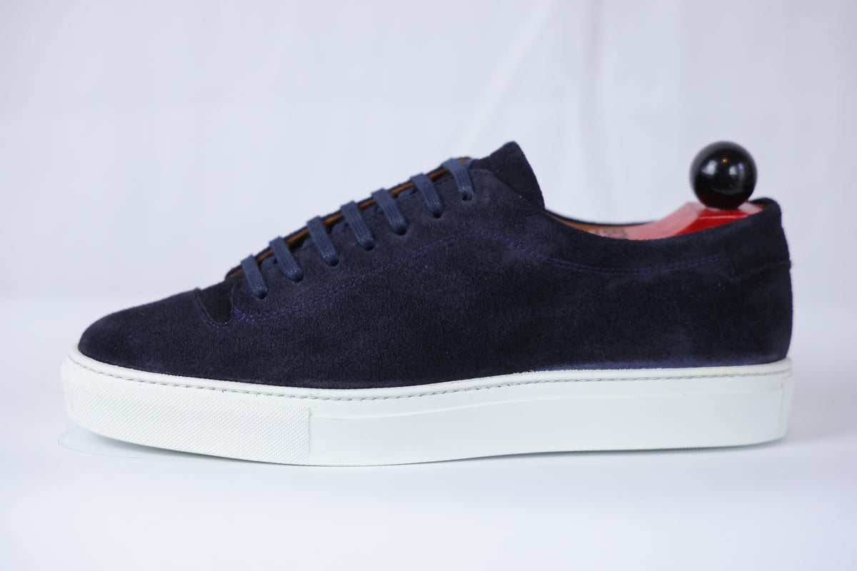 Olympia Sneaker - Navy Suede / White Sole - PRE ORDER