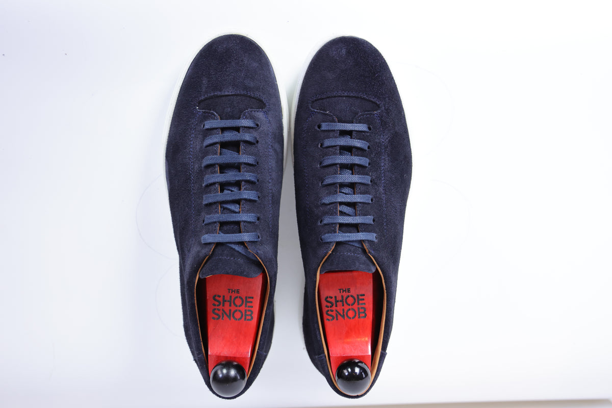 Olympia Sneaker - Navy Suede / White Sole - PRE ORDER