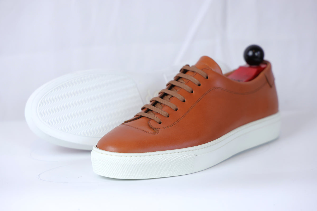 Olympia Sneaker - Pumpkin Calf / White Sole - PRE ORDER