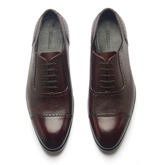Huayra – Adelaide Oxford – Burgundy Pebble Grain