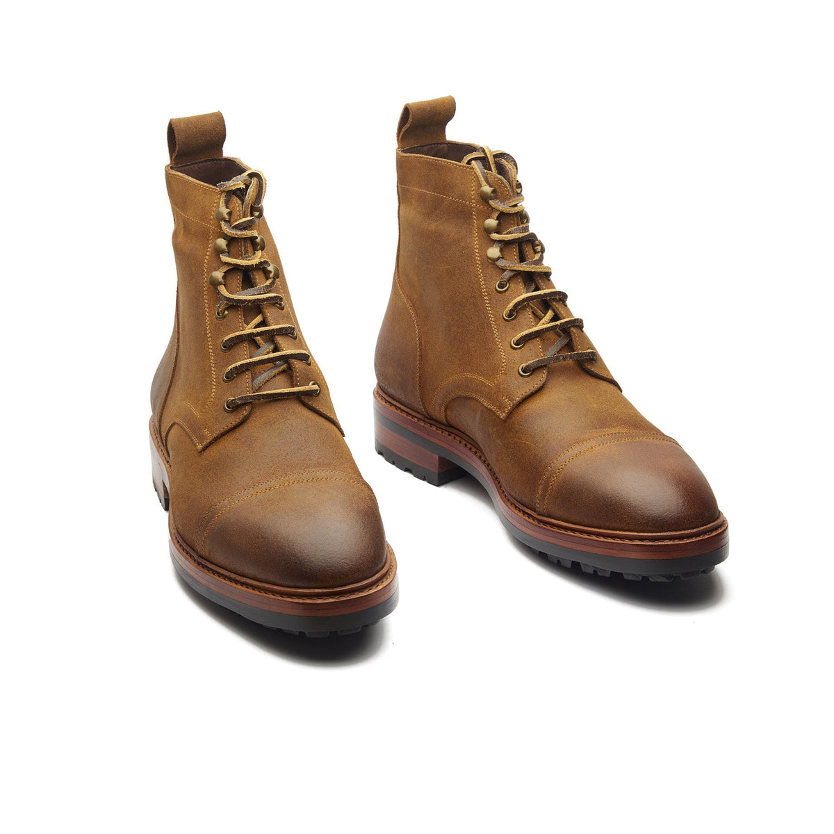 Dixon – Cap-Toe Derby Boot – Wheatbuck C.F. Stead Waxy Commander