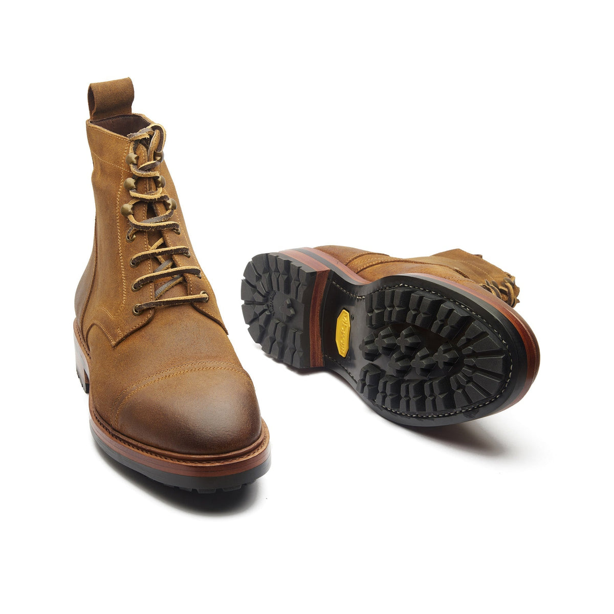 Dixon – Cap-Toe Derby Boot – Wheatbuck C.F. Stead Waxy Commander
