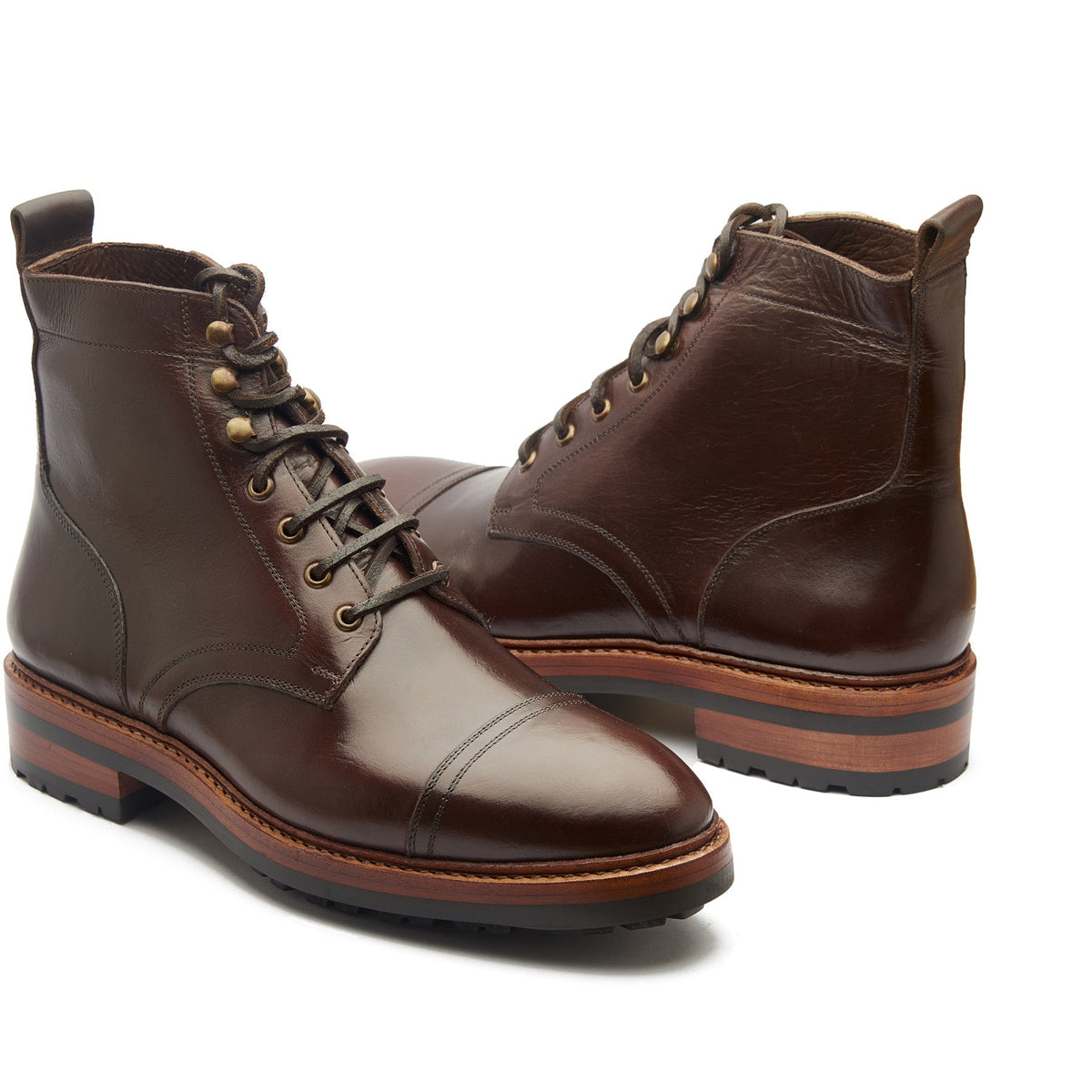 Dixon – Cap-Toe Derby Boot – Brown Horween Chromexcel