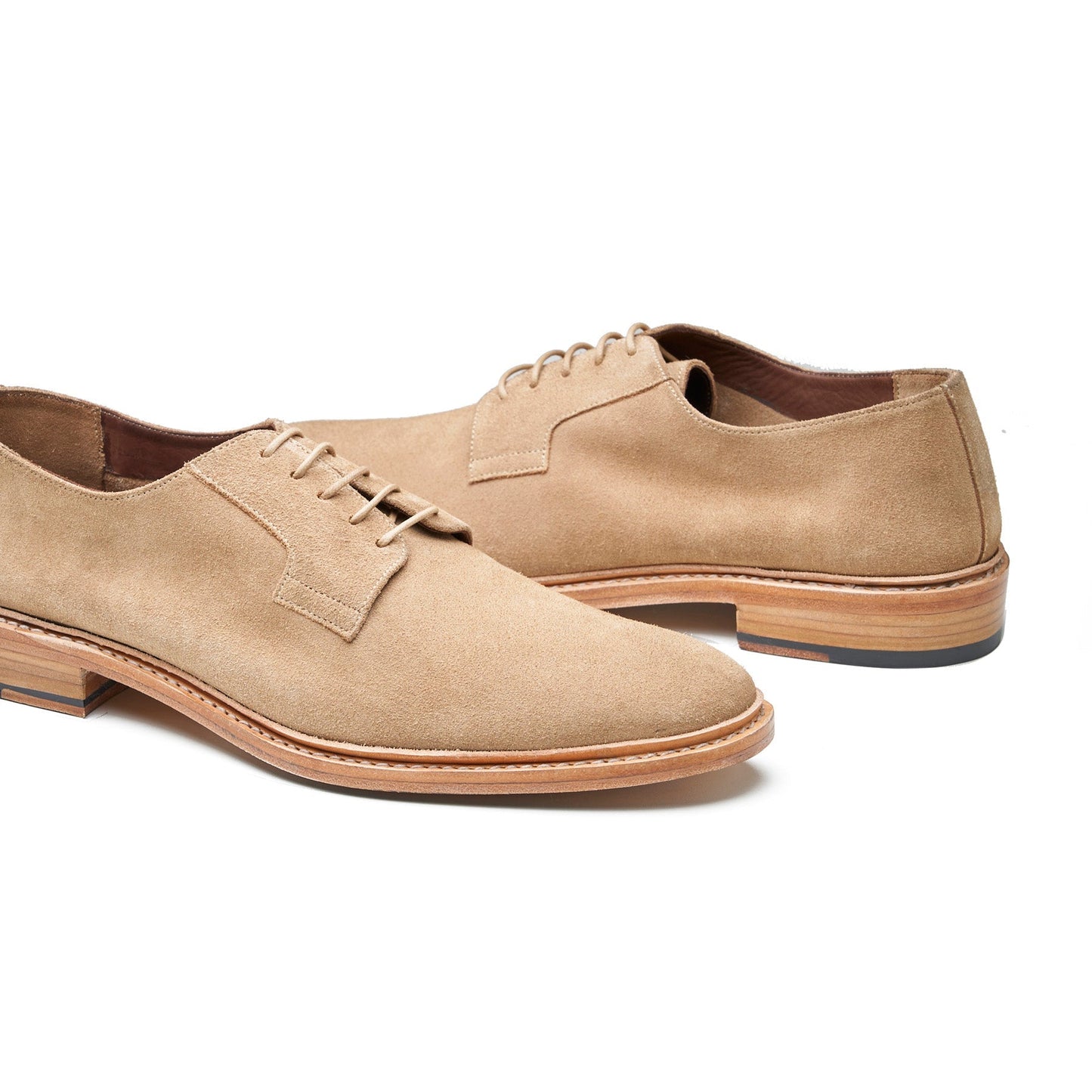 Luke - Derby Blucher - Daim beige