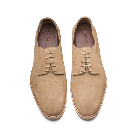 Luke - Blucher Derby- Beige Suede