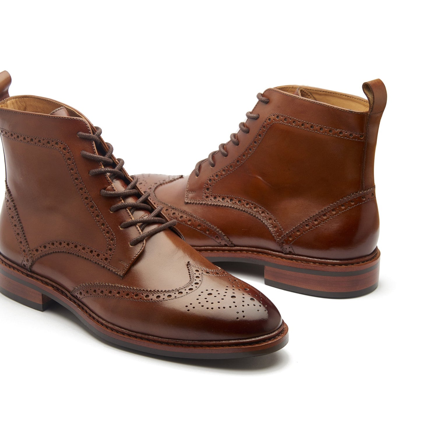 Lewinsky - Wingtip Derby Boot - Walnut Tan