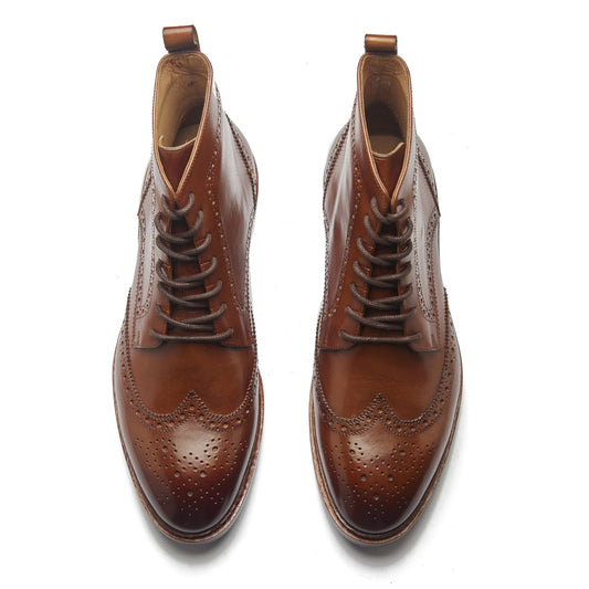 Lewinsky - Wingtip Derby Boot - Walnut Tan