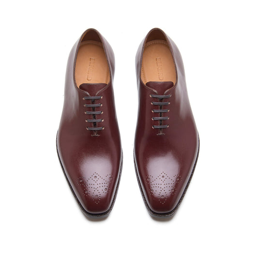 Constello - Seamless Whole Cut Oxford - Rosewood Brown Calf