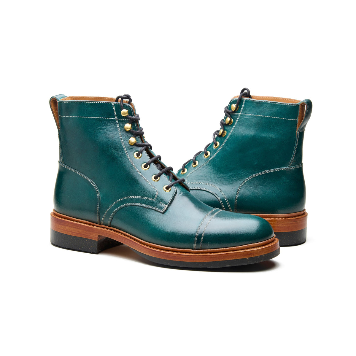 Dixon Z – Cap-Toe Derby Boot – Ortensia Leather