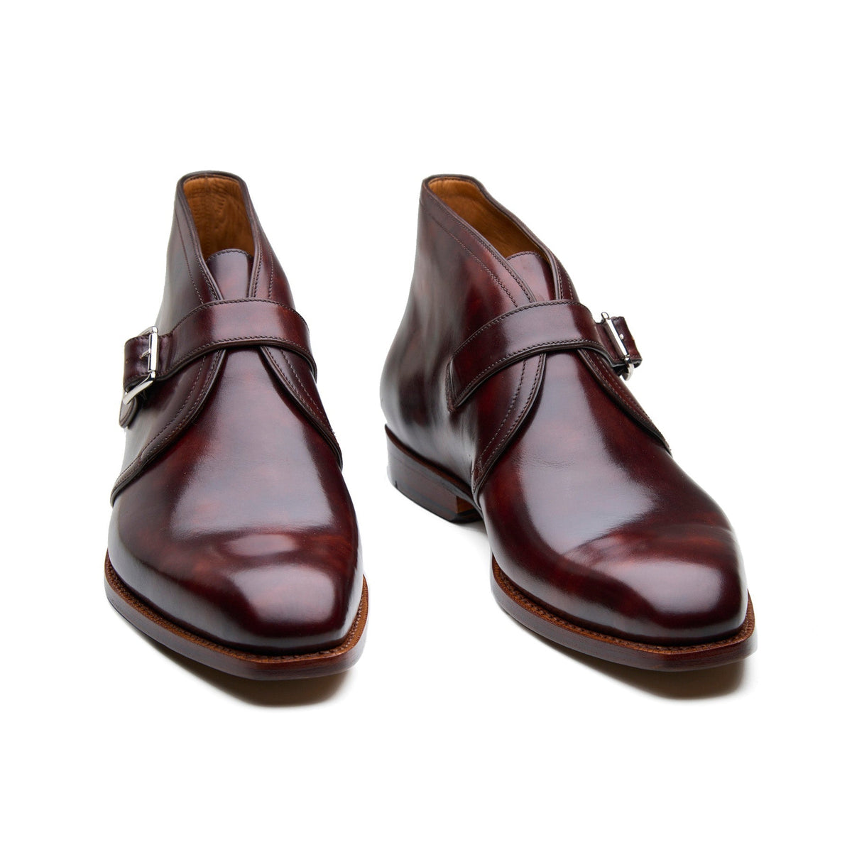 Veyron – Single Monk Chukka Boot – Chestnut Museum Calf