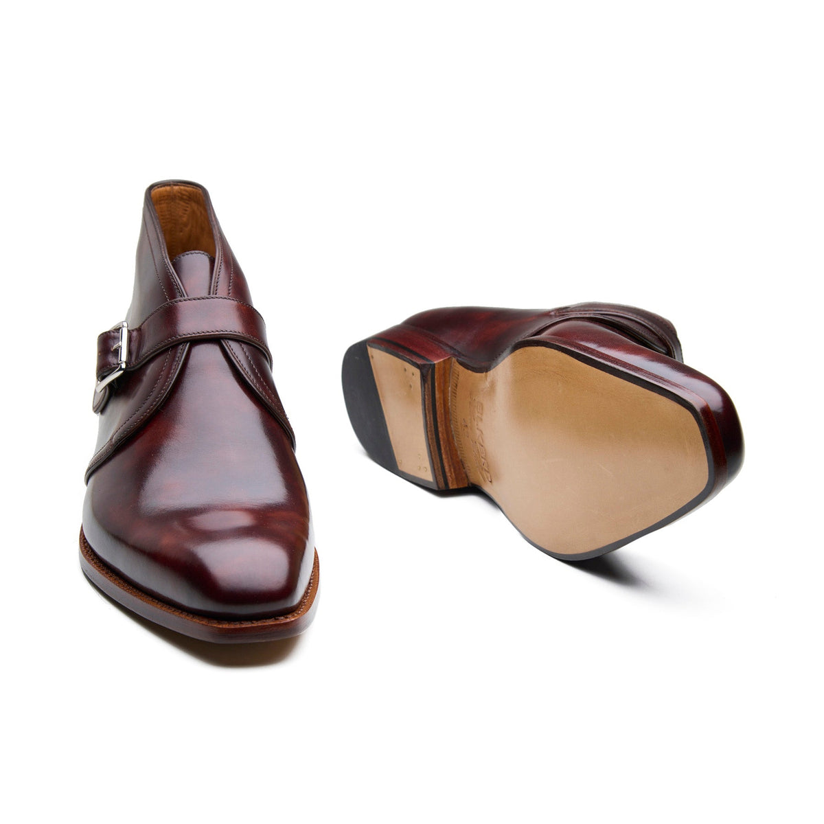 Veyron – Single Monk Chukka Boot – Chestnut Museum Calf