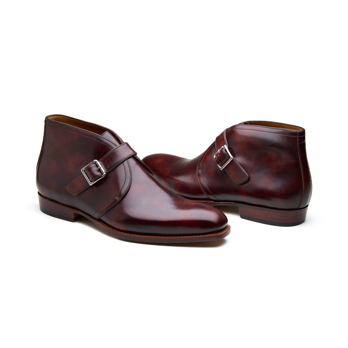 Veyron – Single Monk Chukka Boot – Chestnut Museum Calf