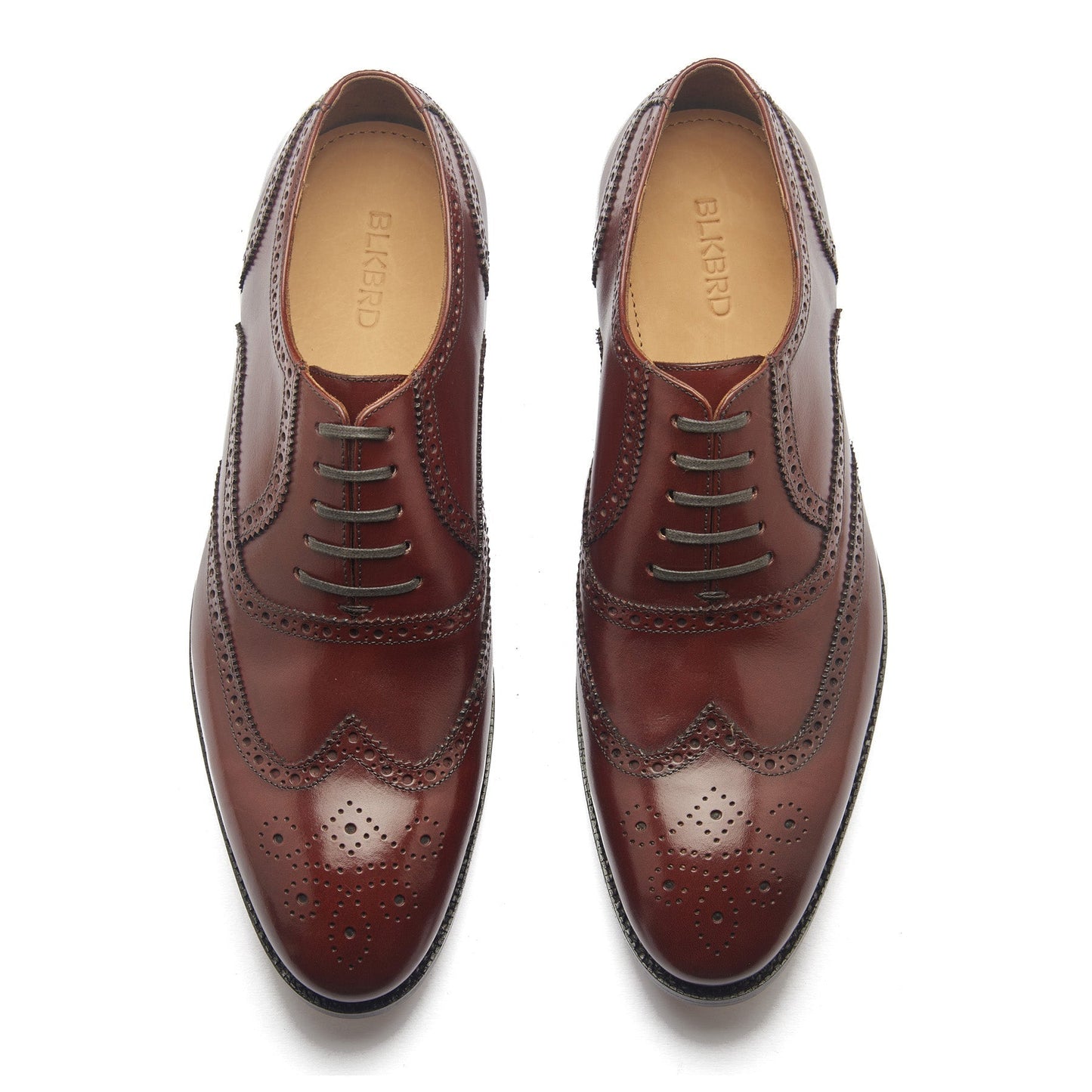 Marcell - Oxford Brogue completo - Piel de becerro color canela de Londres
