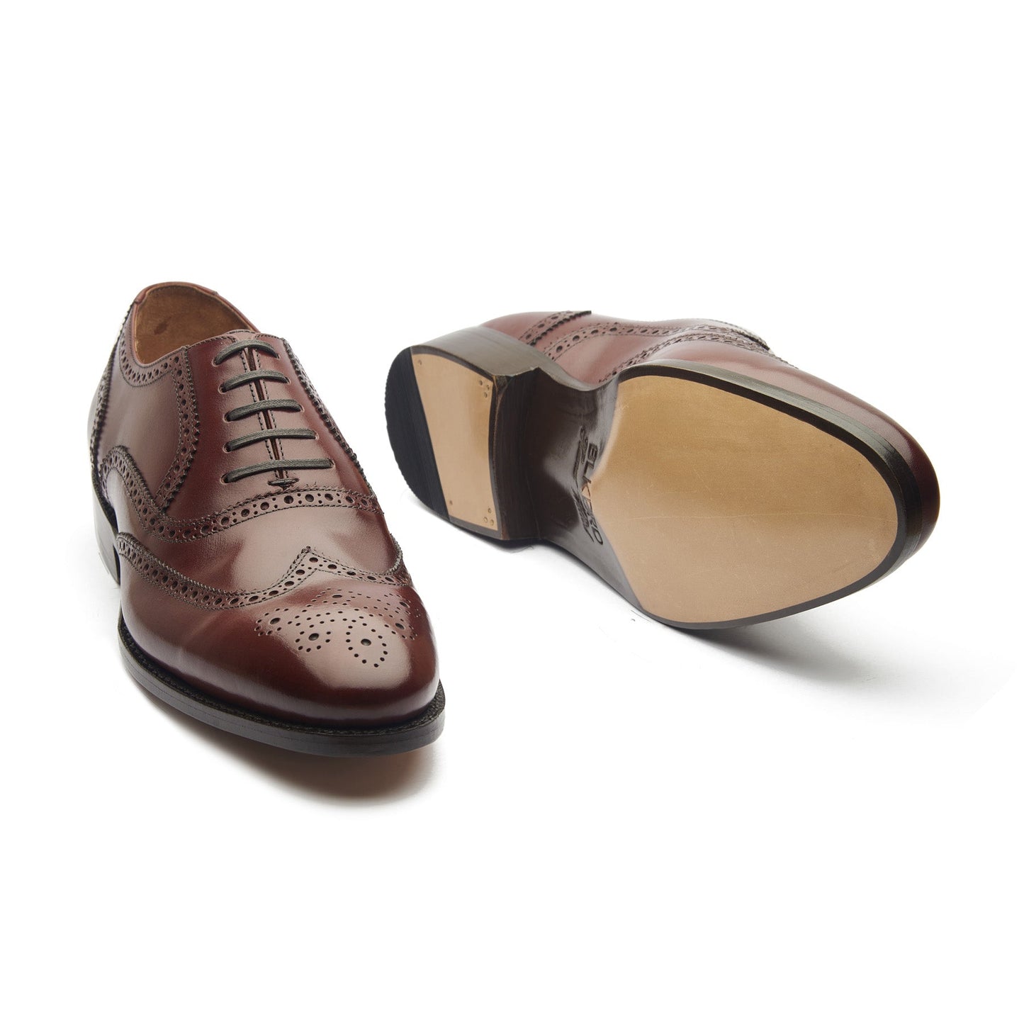 Marcell - Oxford Brogue completo - Piel de becerro color canela de Londres