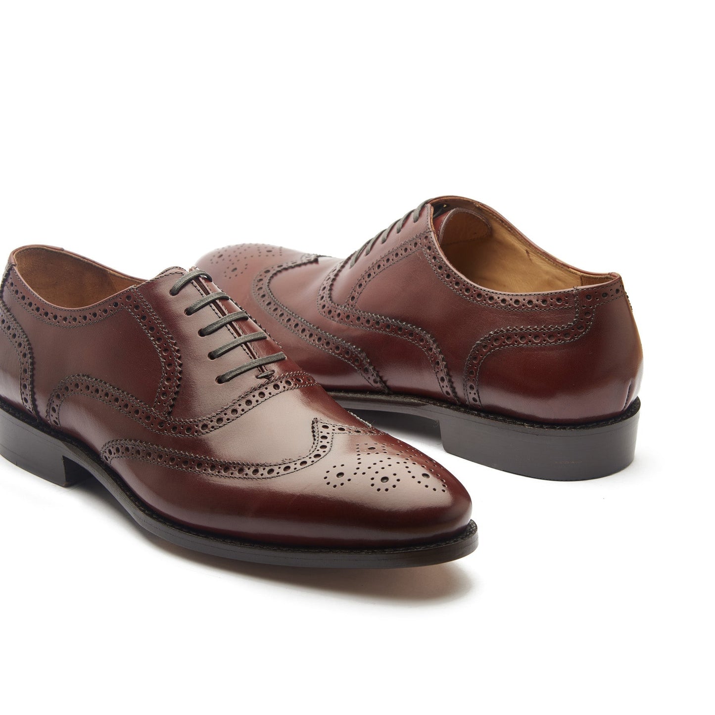 Marcell - Oxford Brogue completo - Piel de becerro color canela de Londres