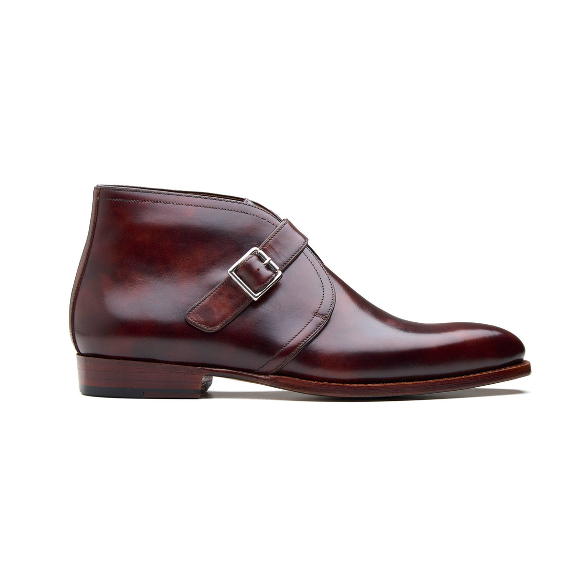 Veyron – Single Monk Chukka Boot – Chestnut Museum Calf