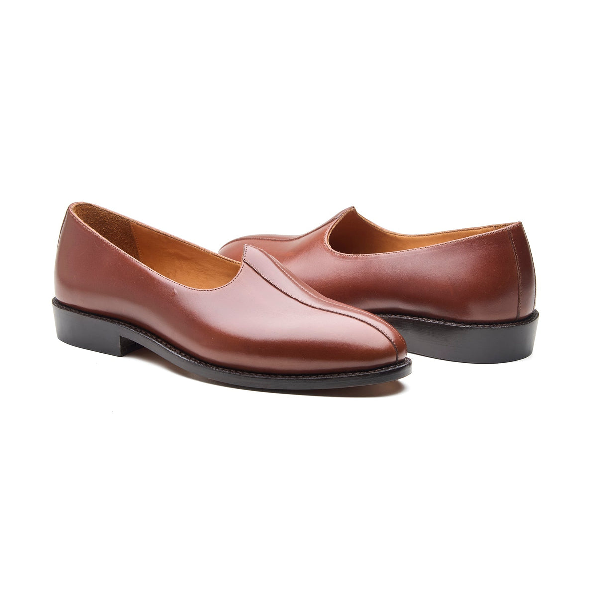Juti – Leather Slip-On – Chestnut
