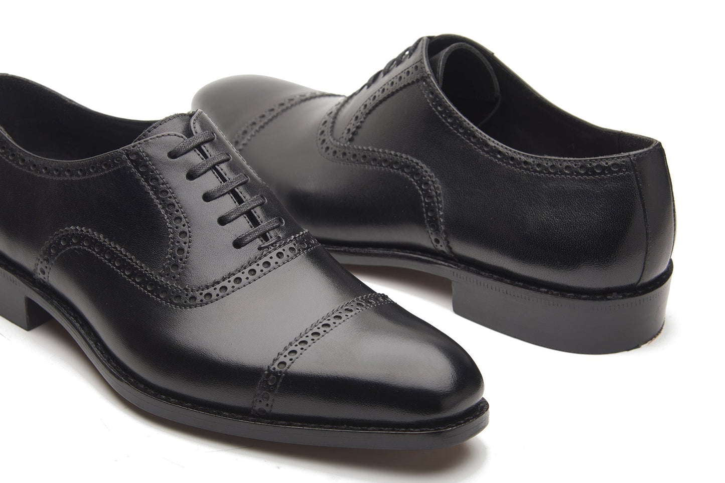 Bemer - Quarter Brogue Oxford - Negro