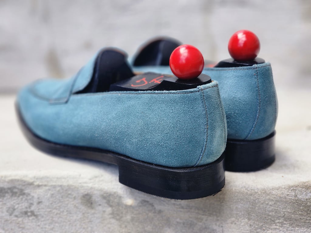 J.FitzPatrick / Suede Penny Loafers image 4