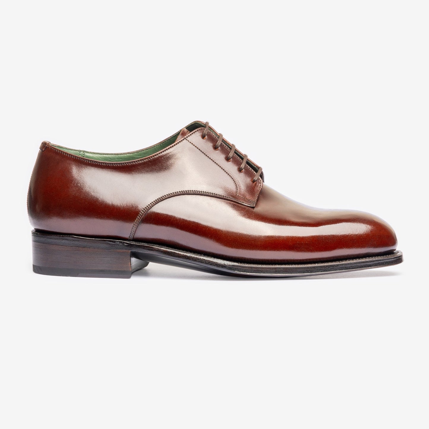 Plain Derby - Bordo Shell Cordovan - Char Last - Founders 25