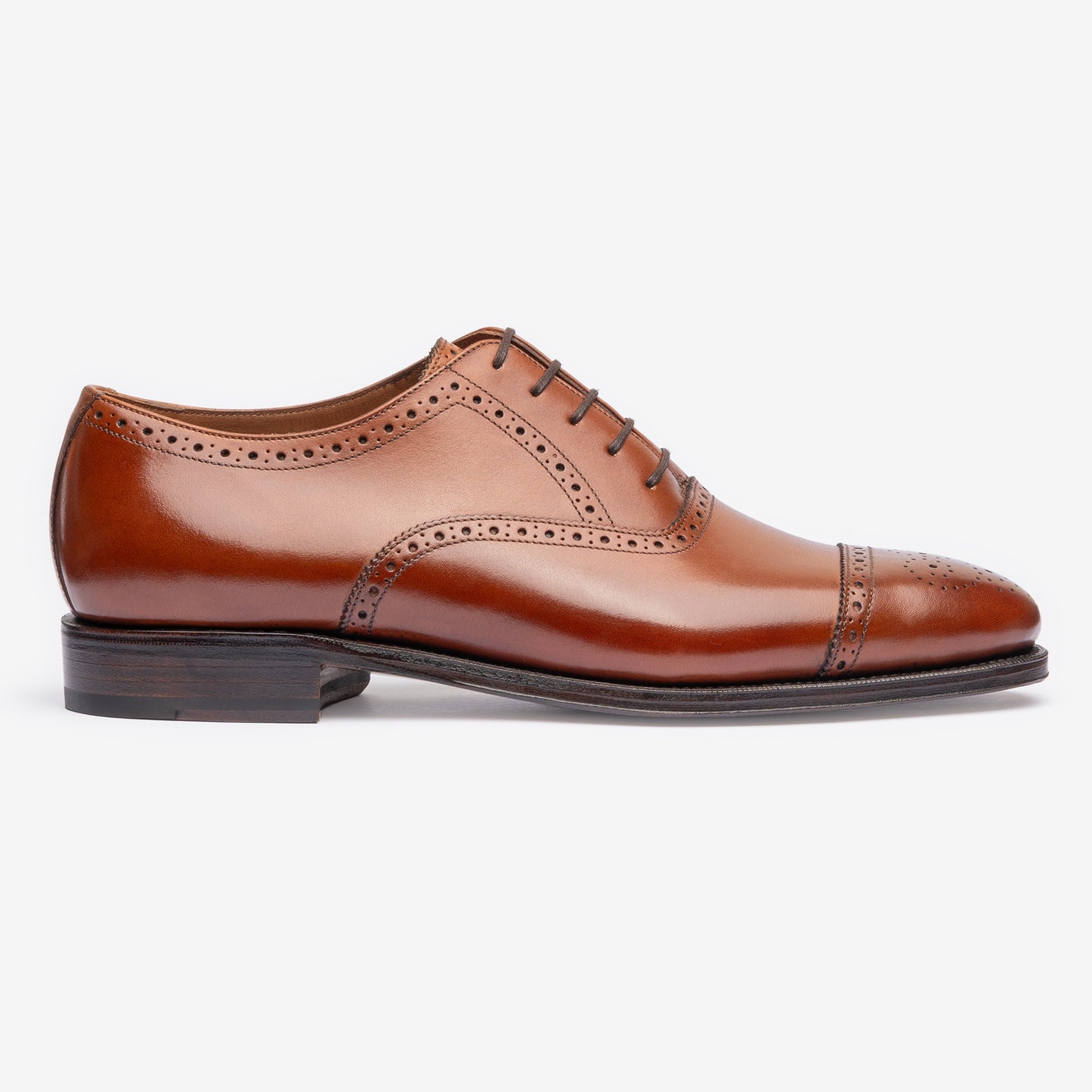 Semi Brogue Oxford - Tan - Zip Last - MTO