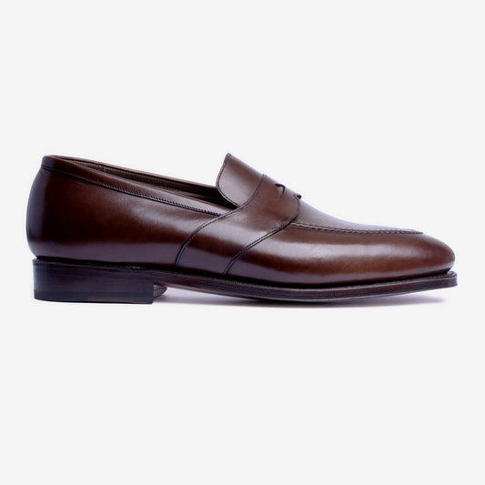 Full Strap Penny Loafer - Bitter Choco - Zilo Last - MTO
