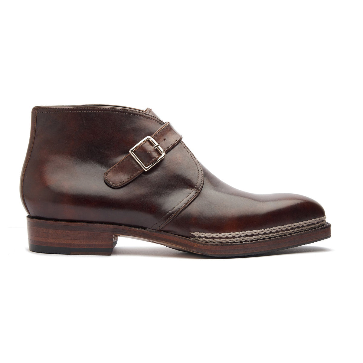 Veyron X – Single Monk Chukka Boot – Chestnut Museum Calf