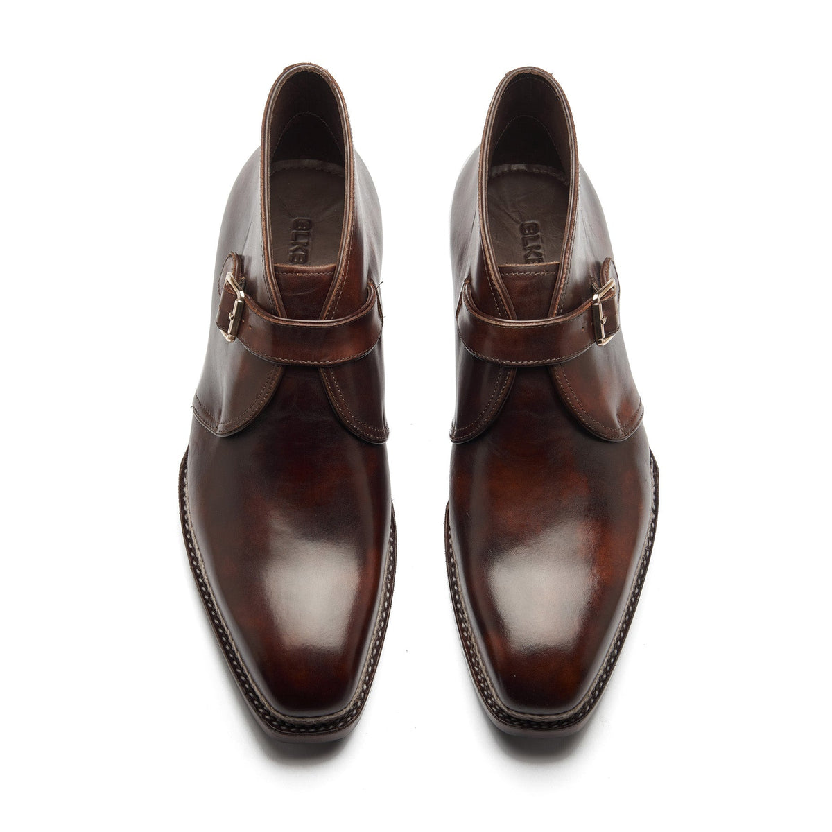 Veyron X – Single Monk Chukka Boot – Chestnut Museum Calf