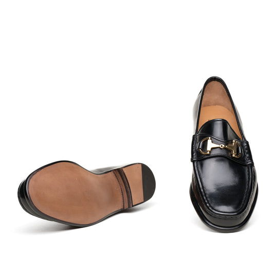 Enzo Bonafe - Style 2695 Horsebit Loafer - Black Calf