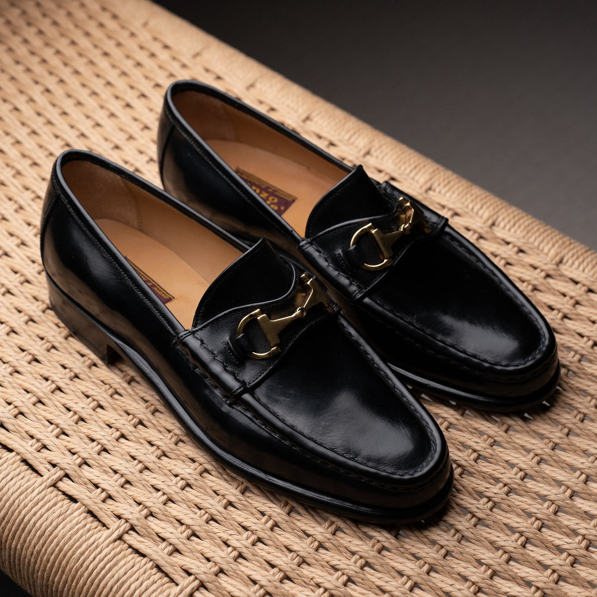 Enzo Bonafe - Style 2695 Horsebit Loafer - Black Calf