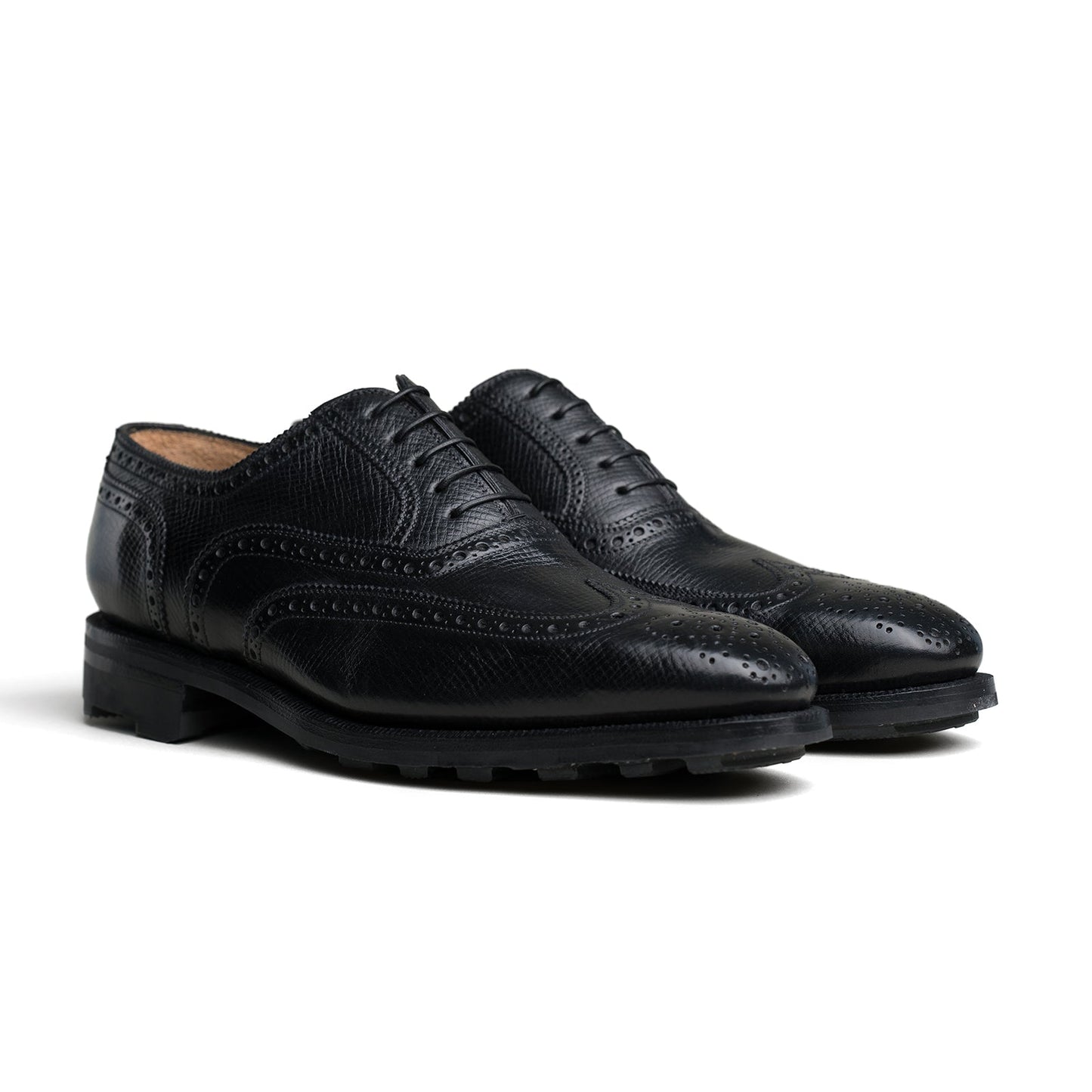 Enzo Bonafe - Style 1968 Full Brogue Oxford -  Black Utah Calf
