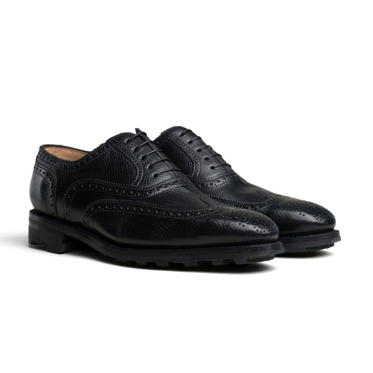 Enzo Bonafe - Style 1968 Full Brogue Oxford -  Black Utah Calf