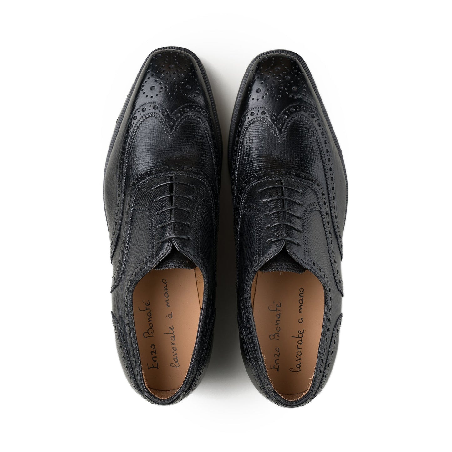 Enzo Bonafe - Style 1968 Full Brogue Oxford -  Black Utah Calf