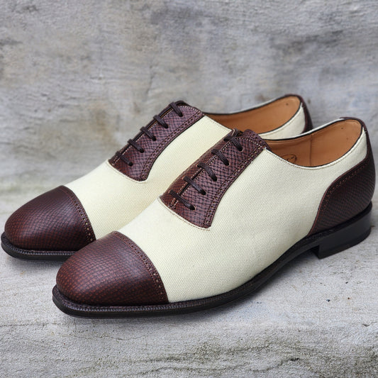 Mattina - Oxford Spectator - Brown Grain/Cream Canvas - US 8