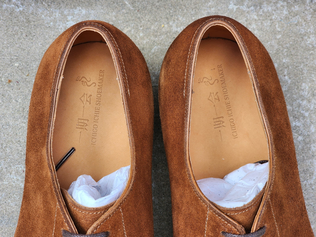 Ichigo Ichie - Suede Derby - Light Brown - US 7.5