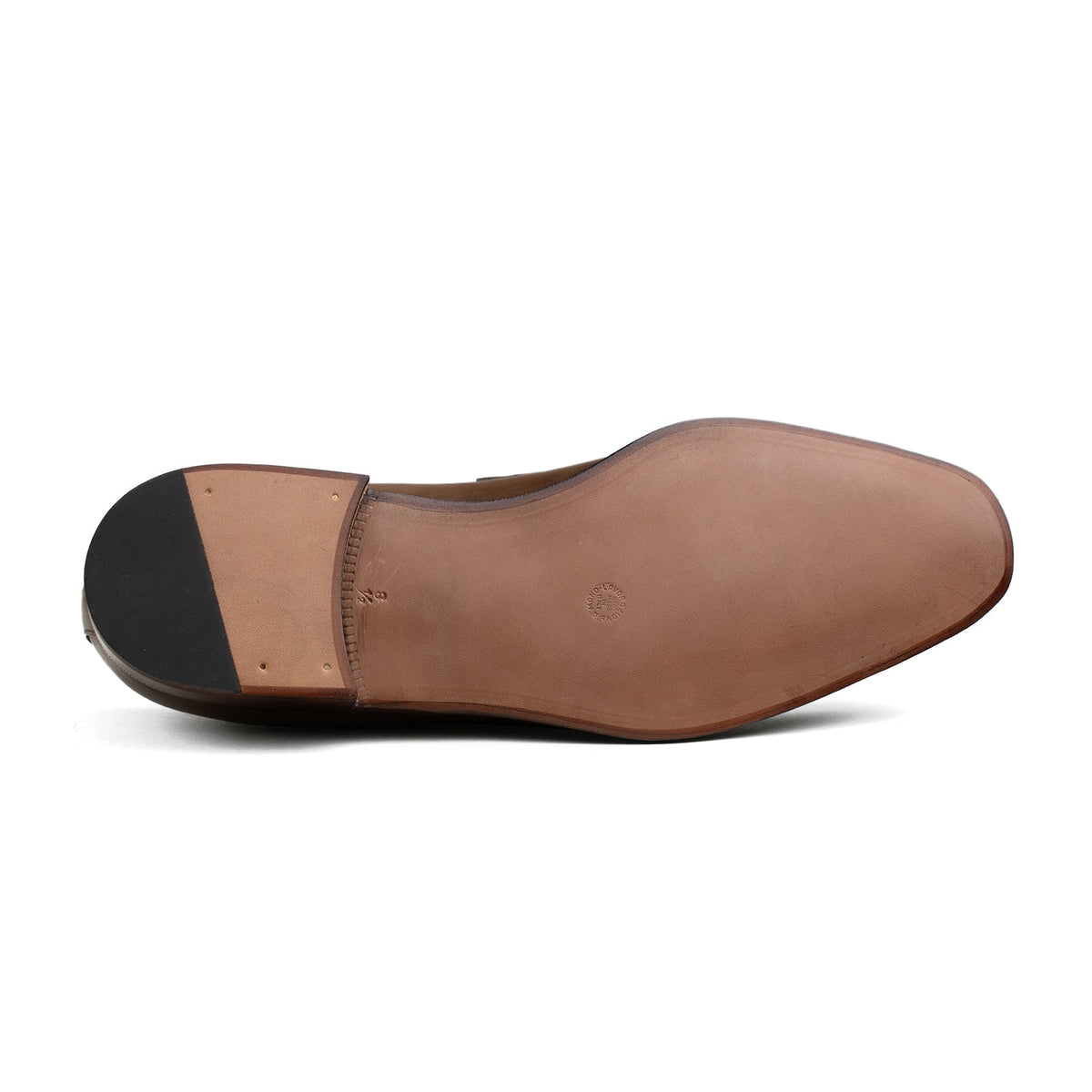 Enzo Bonafe - Chiseled Toe Penny Loafer - Tobacco Calf