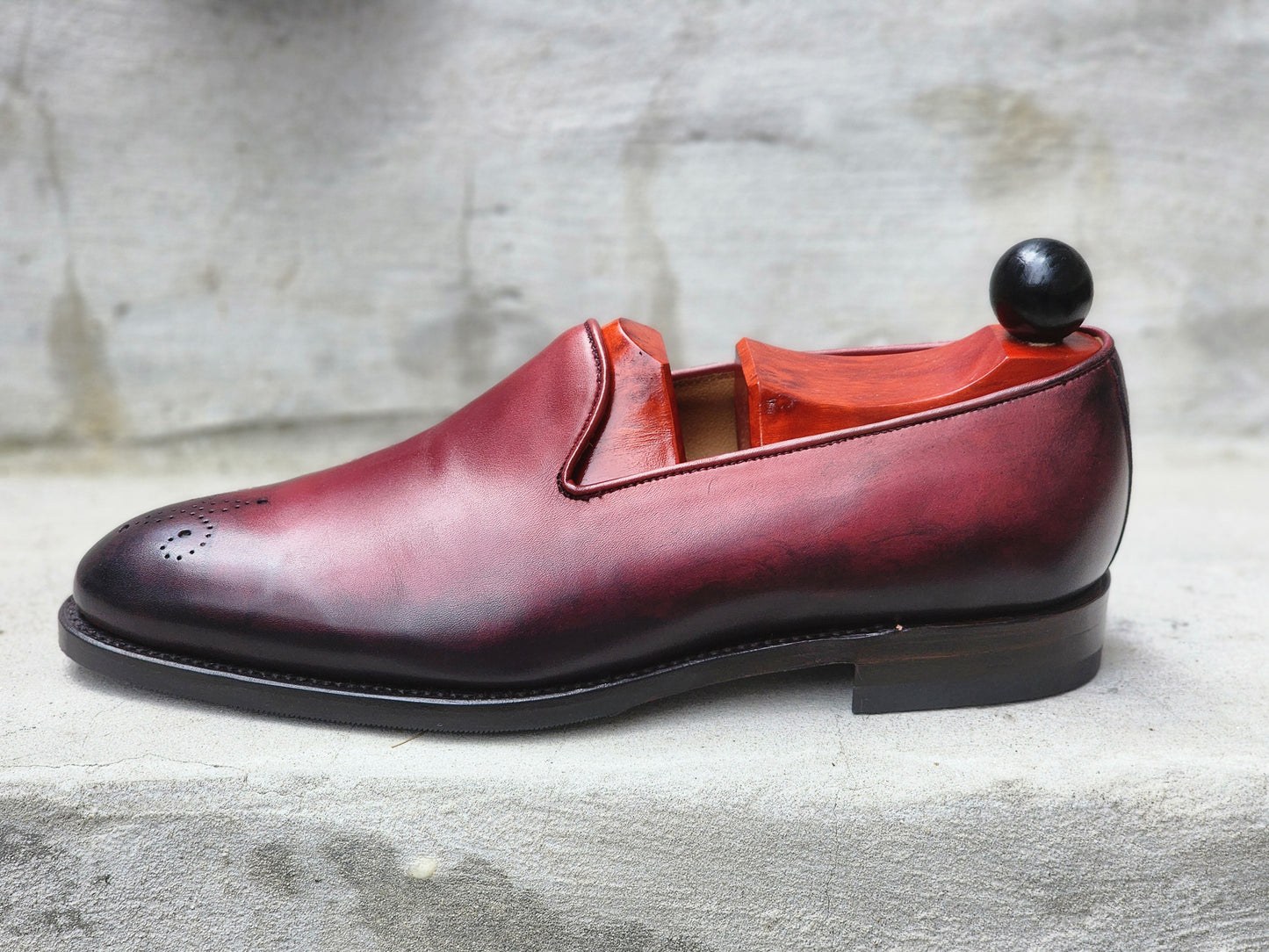 J.FitzPatrick - Mocasines de una sola pieza - Piel de becerro rosa bruñida