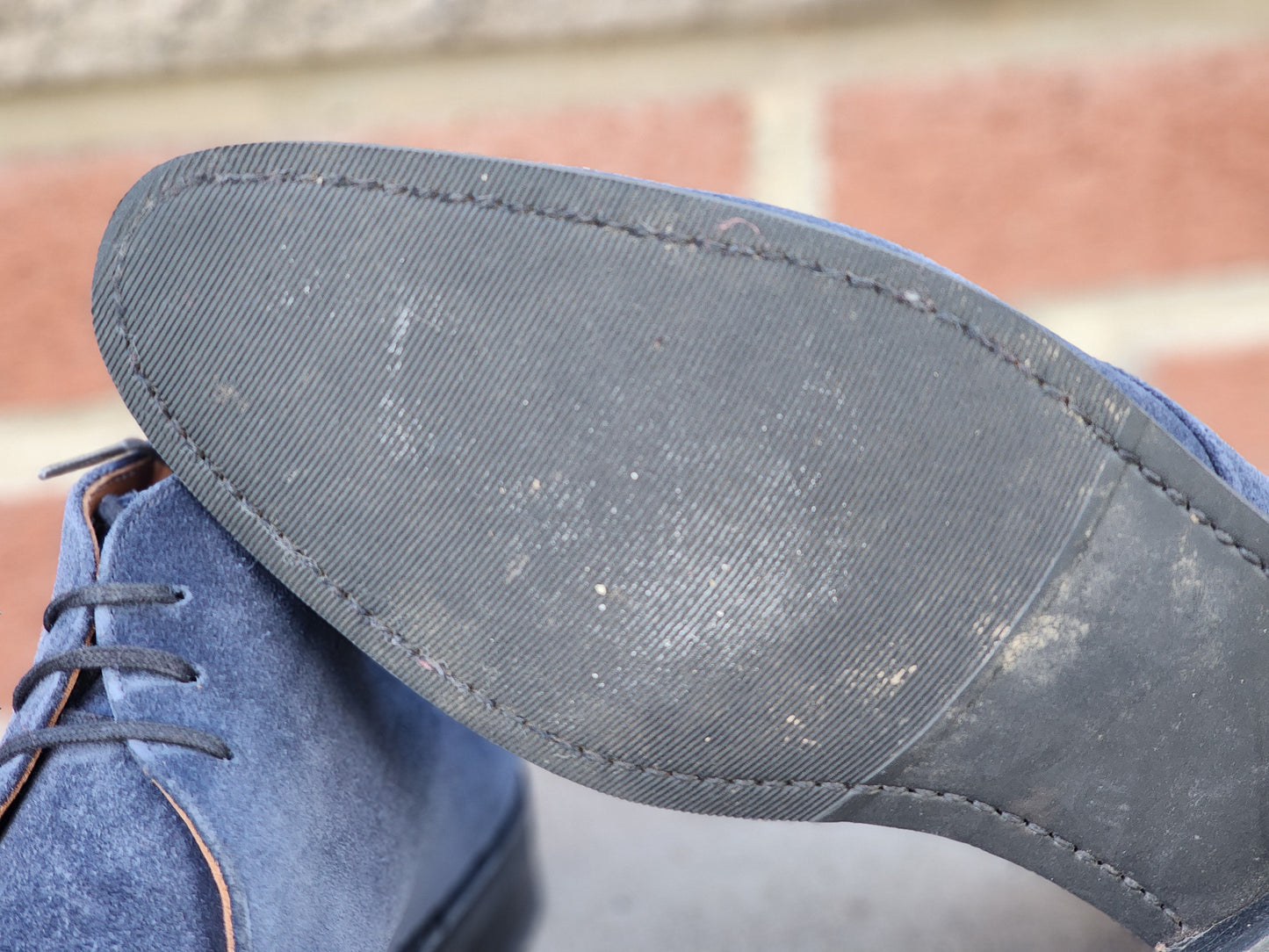 J.FitzPatrick - Suede Chukka Boots - Navy - US 7.5