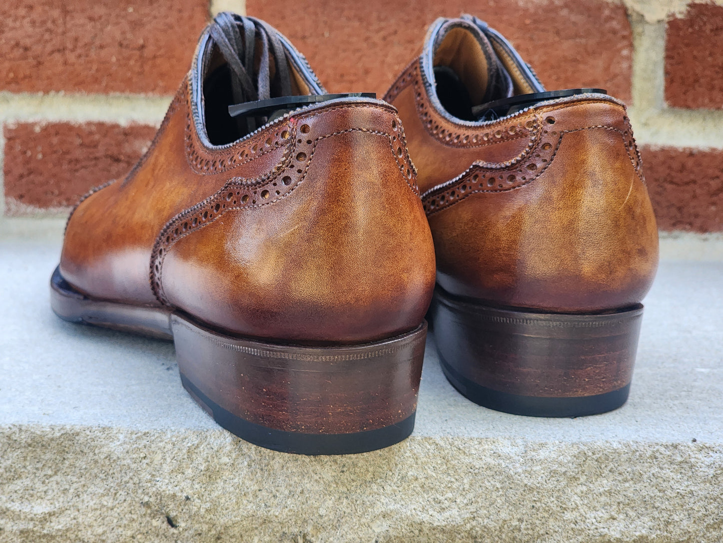 Antonio Meccariello - Adelaide Oxfords - Tan Speckled Patina - US 7