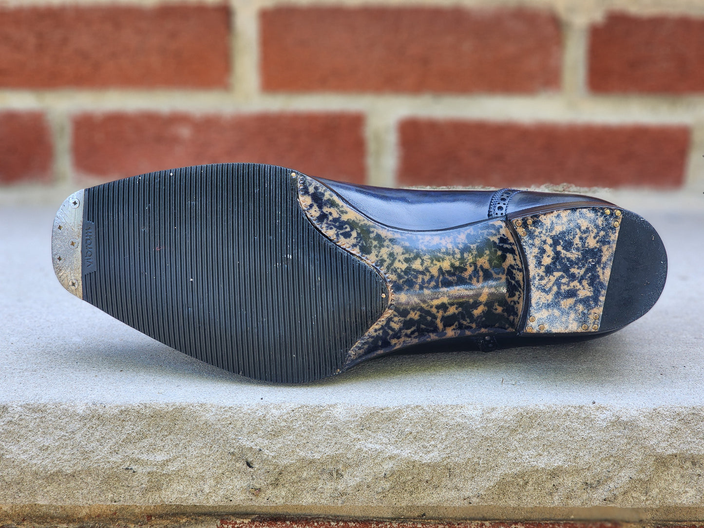 Antonio Meccariello - Adelaide Oxfords - Navy Speckled Patina - US 7