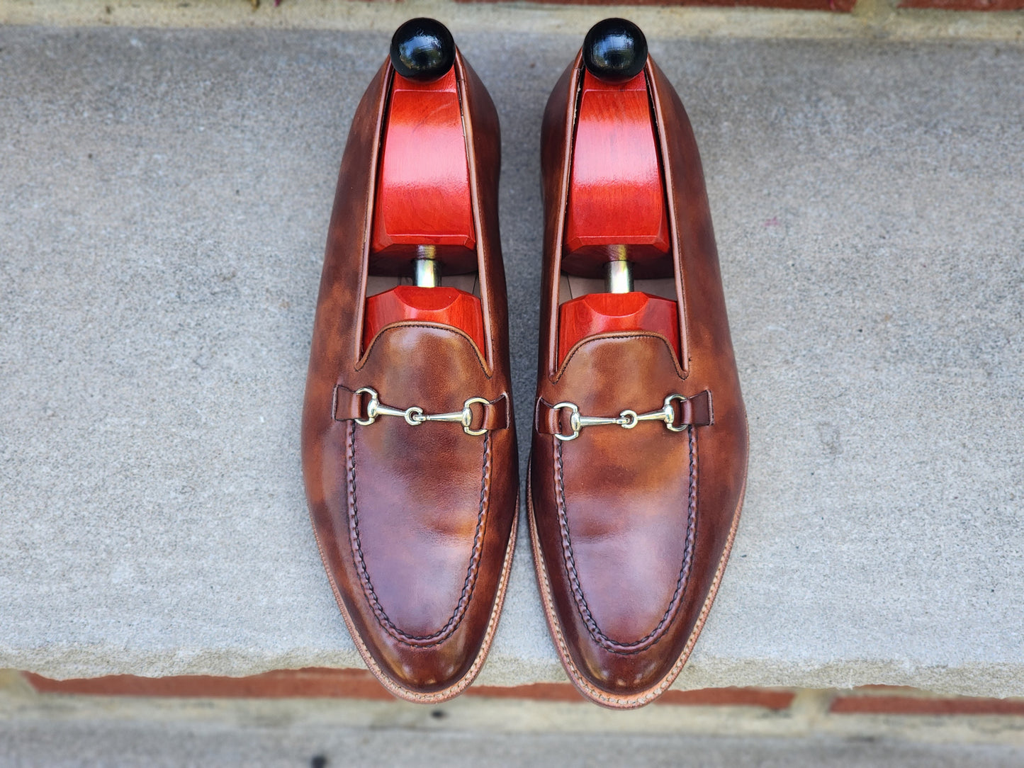 J.FitzPatrick - Mocasines con hebilla - Becerro dorado del Museo