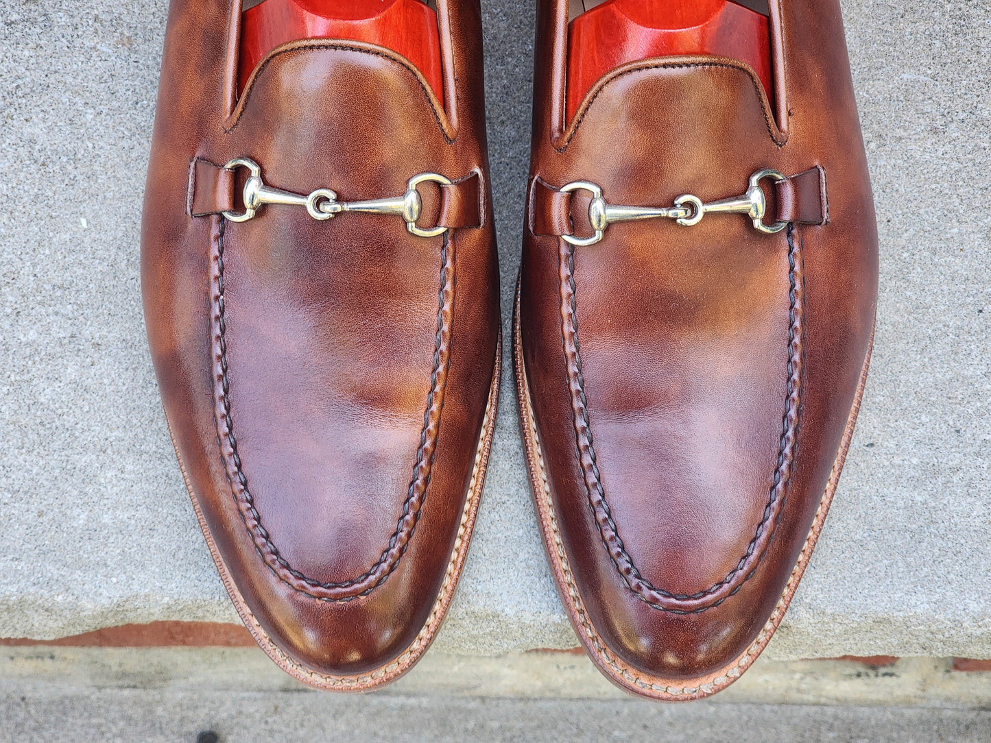 J.FitzPatrick - Mocasines con hebilla - Becerro dorado del Museo