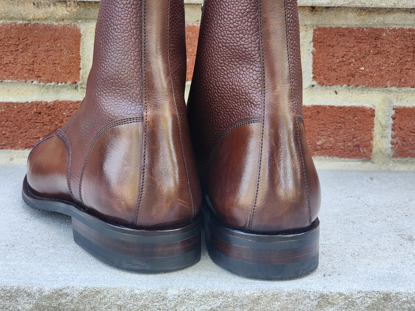 J.FitzPatrick - Botas Derby - Piel de becerro marrón/grano