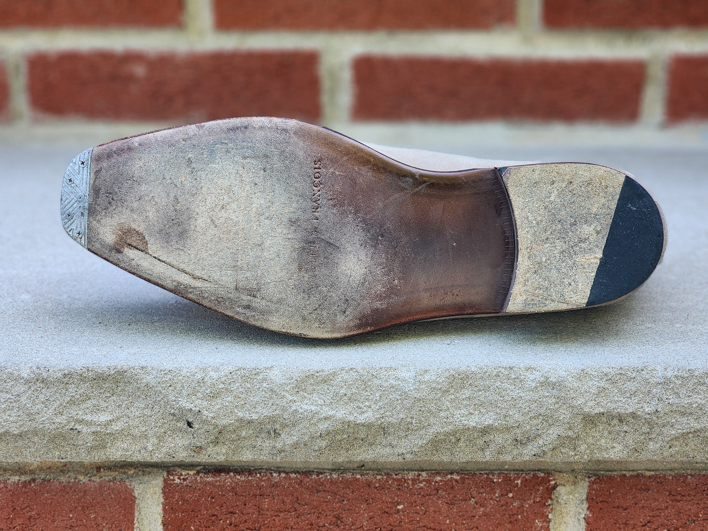 J.FitzPatrick - Mocasines de ante con forma de mariposa - Avena