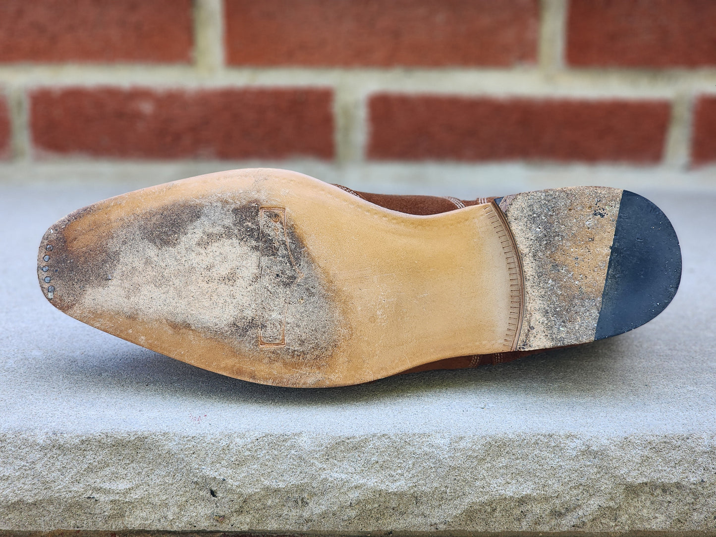 J.FitzPatrick - Monk Strap Doble - Ante Azul Marino