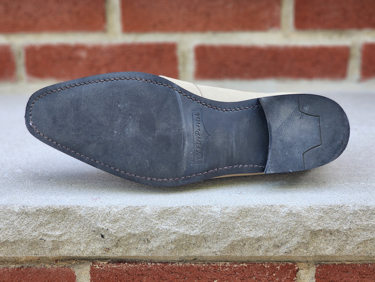 J.FitzPatrick - Mocasines de ante con correa completa - Arena